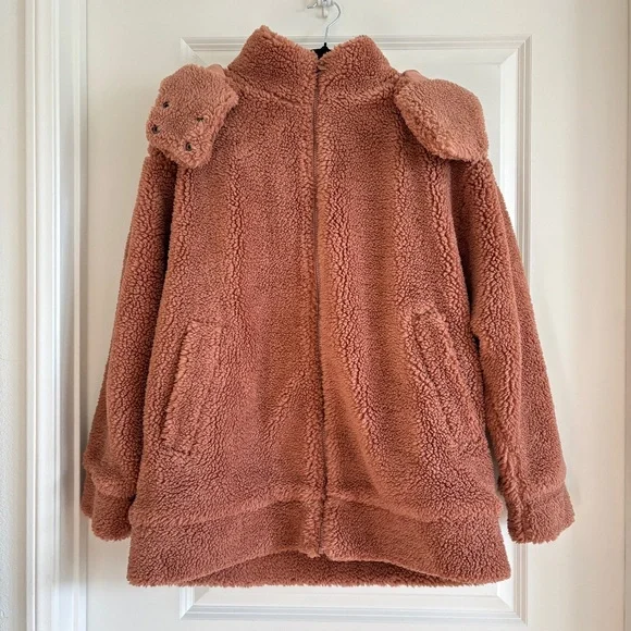 Alo Yoga Norte Sherpa Oversized Jacket Size Small - Picture 4 of 16